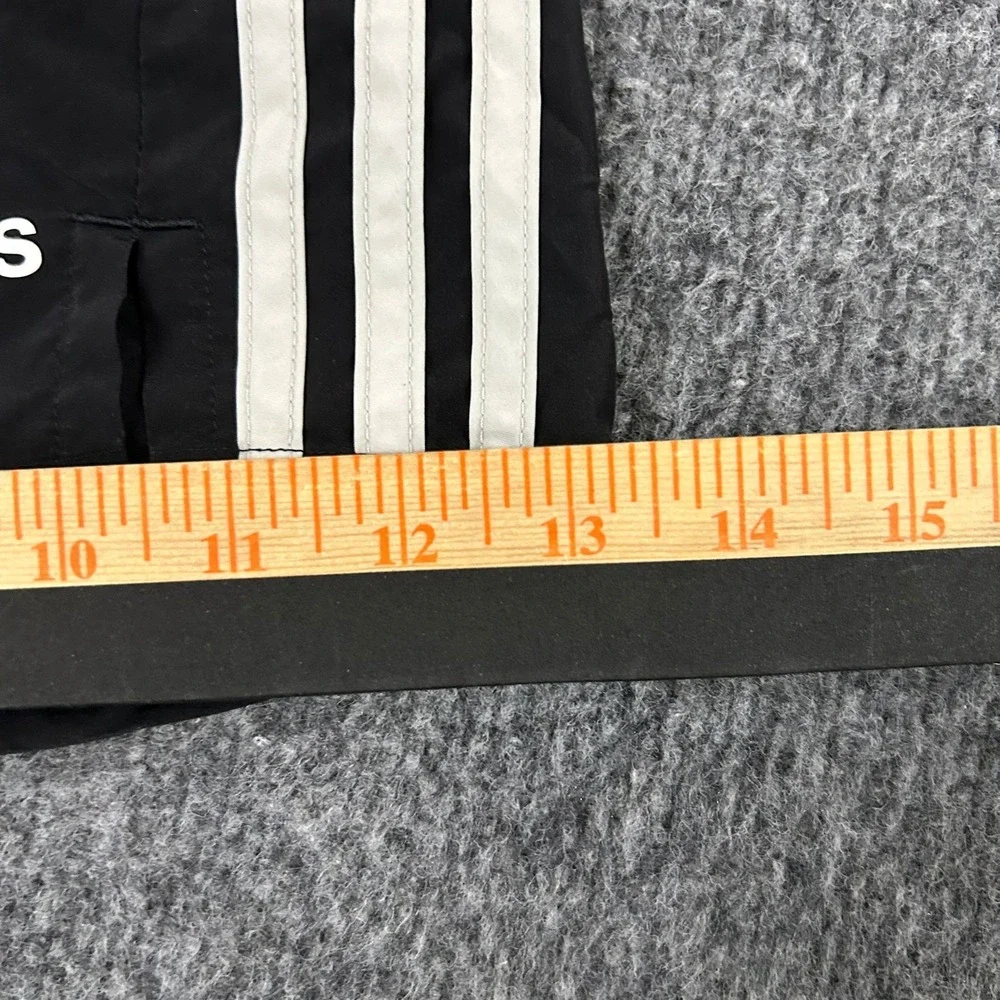 Adidas Shorts Womens Size L Black 3-Stripe Athletic Running Lightweight Gym